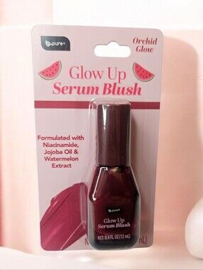 GLOW UP SERUM BLUSH BY B.PURE INFUSED WITH NIACINAMIDE & JOJOBA OIL ORCHID GLOW